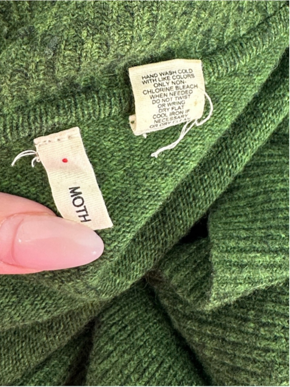 Anthropologie Moth cardigan cotton angora cashmere eccentric fairy sz sm - Picture 14 of 14